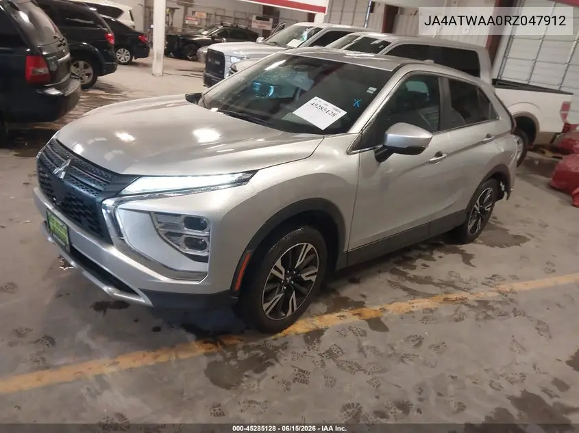 2024 Mitsubishi Eclipse Cross Se S-Awc VIN: JA4ATWAA0RZ047912 Lot: 45285128