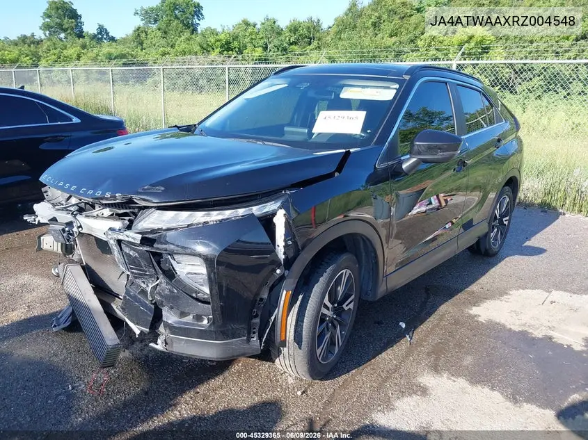 2024 Mitsubishi Eclipse Cross Se S-Awc VIN: JA4ATWAAXRZ004548 Lot: 45329365