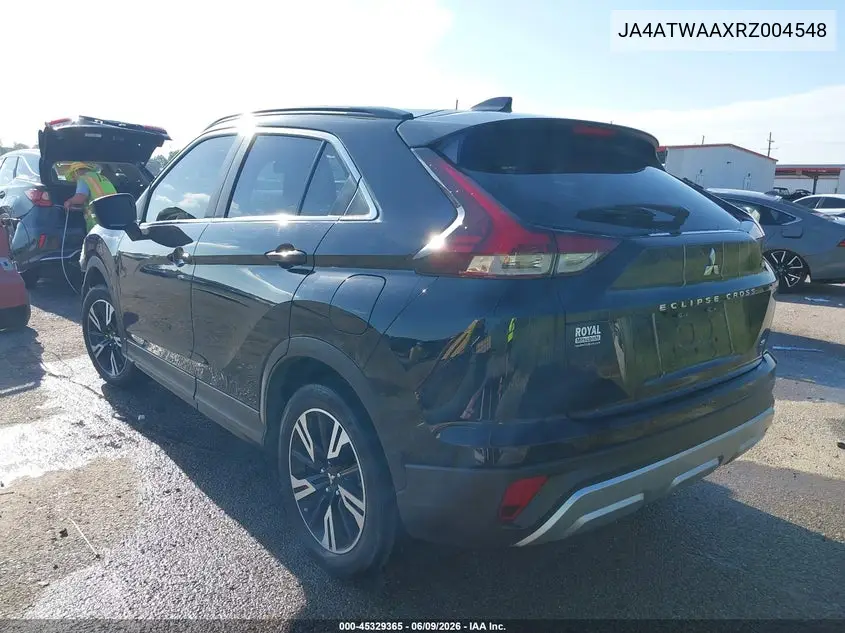 2024 Mitsubishi Eclipse Cross Se S-Awc VIN: JA4ATWAAXRZ004548 Lot: 45329365