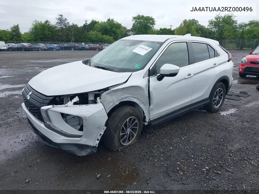 2024 Mitsubishi Eclipse Cross Es S-Awc VIN: JA4ATUAA2RZ000496 Lot: 45451265