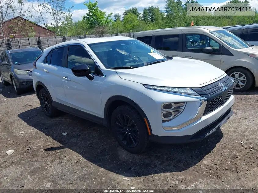2024 Mitsubishi Eclipse Cross Black Edition S-Awc/Le S-Awc/Ralliart S-Awc/Se S-Awc VIN: JA4ATVAA8RZ074415 Lot: 45470717