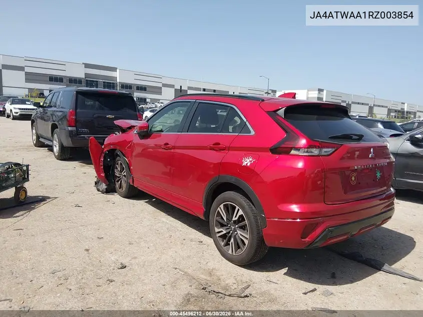 2024 Mitsubishi Eclipse Cross Sel S-Awc VIN: JA4ATWAA1RZ003854 Lot: 45496212