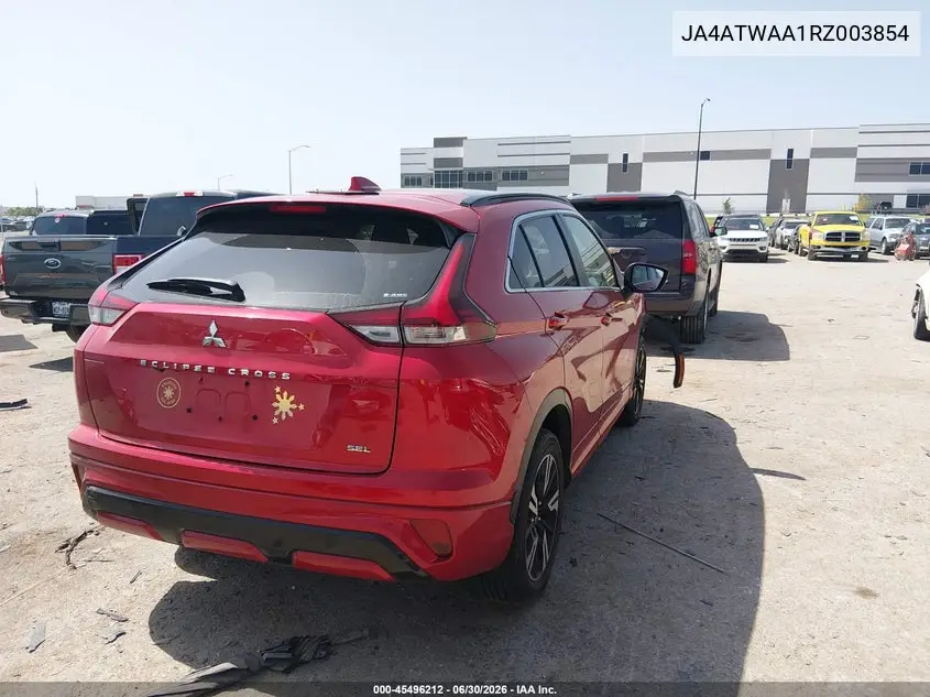 2024 Mitsubishi Eclipse Cross Sel S-Awc VIN: JA4ATWAA1RZ003854 Lot: 45496212