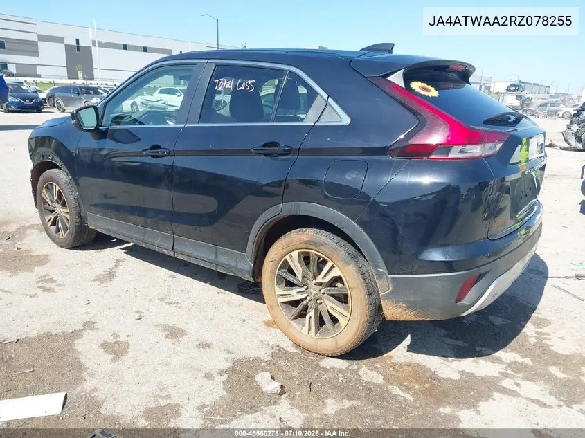 2024 Mitsubishi Eclipse Cross Se S-Awc/Sel S-Awc VIN: JA4ATWAA2RZ078255 Lot: 45560278