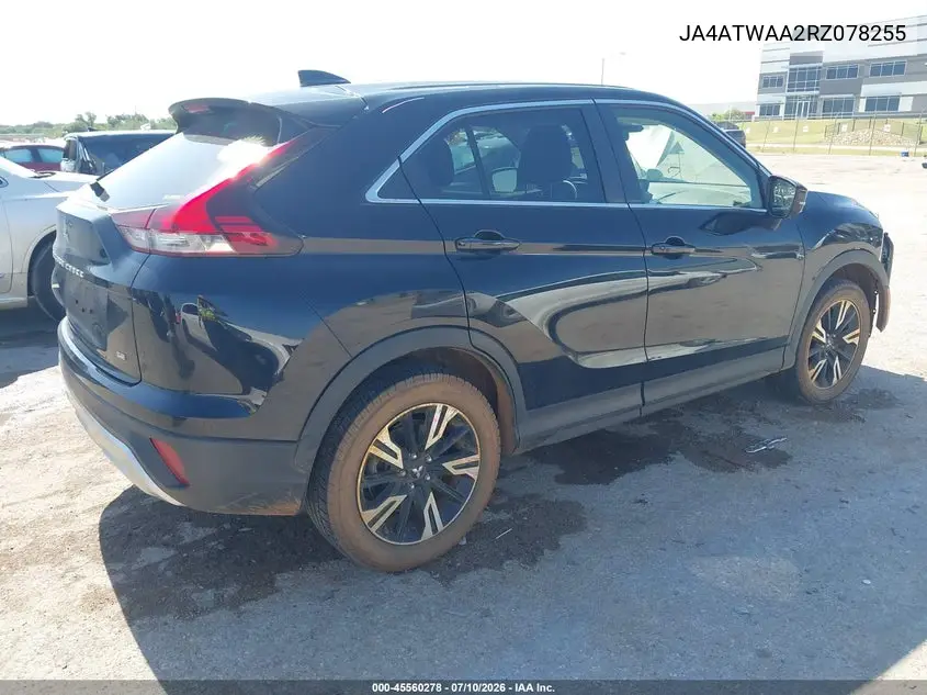 2024 Mitsubishi Eclipse Cross Se S-Awc/Sel S-Awc VIN: JA4ATWAA2RZ078255 Lot: 45560278