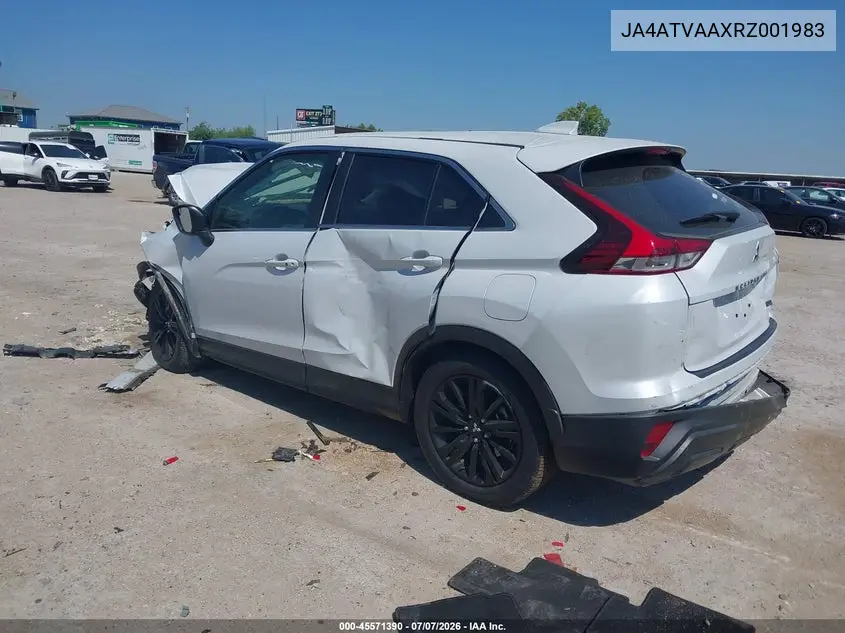 2024 Mitsubishi Eclipse Cross Black Edition S-Awc/Le S-Awc/Ralliart S-Awc/Se S-Awc VIN: JA4ATVAAXRZ001983 Lot: 45571390