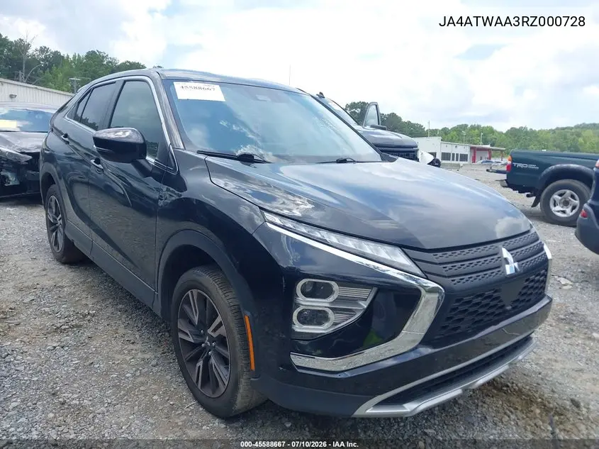 2024 Mitsubishi Eclipse Cross Se S-Awc/Sel S-Awc VIN: JA4ATWAA3RZ000728 Lot: 45588667