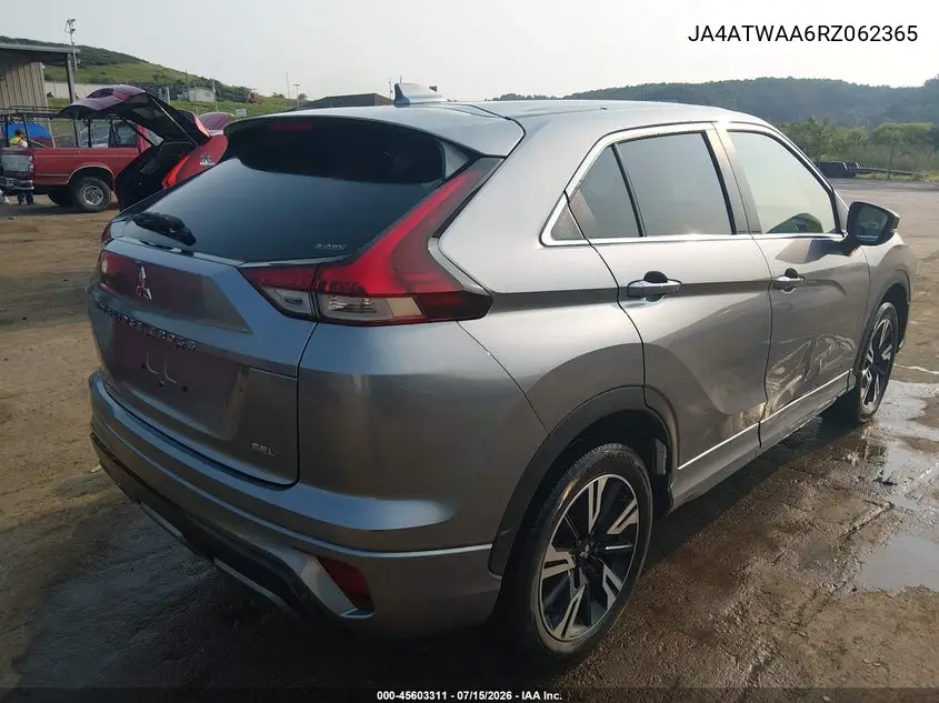 2024 Mitsubishi Eclipse Cross Se S-Awc/Sel S-Awc VIN: JA4ATWAA6RZ062365 Lot: 45603311