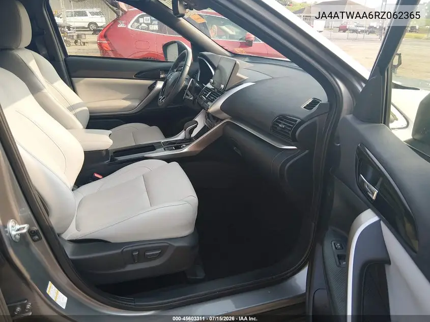 2024 Mitsubishi Eclipse Cross Se S-Awc/Sel S-Awc VIN: JA4ATWAA6RZ062365 Lot: 45603311