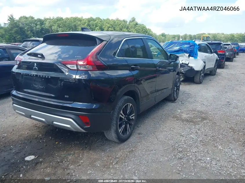 2024 Mitsubishi Eclipse Cross Se S-Awc/Sel S-Awc VIN: JA4ATWAA4RZ046066 Lot: 45615549