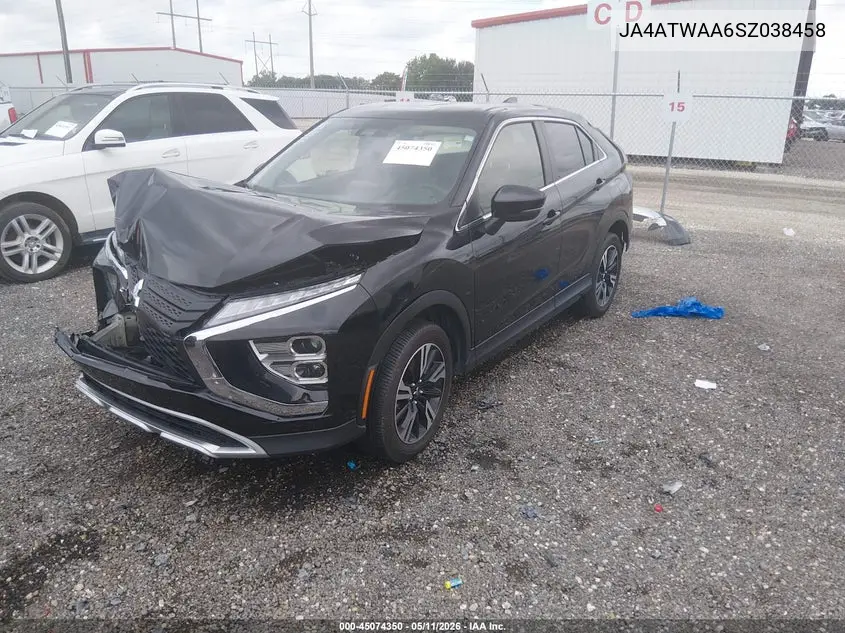 2025 Mitsubishi Eclipse Cross Black Edition S-Awc/Se S-Awc/Sel S-Awc VIN: JA4ATWAA6SZ038458 Lot: 45074350