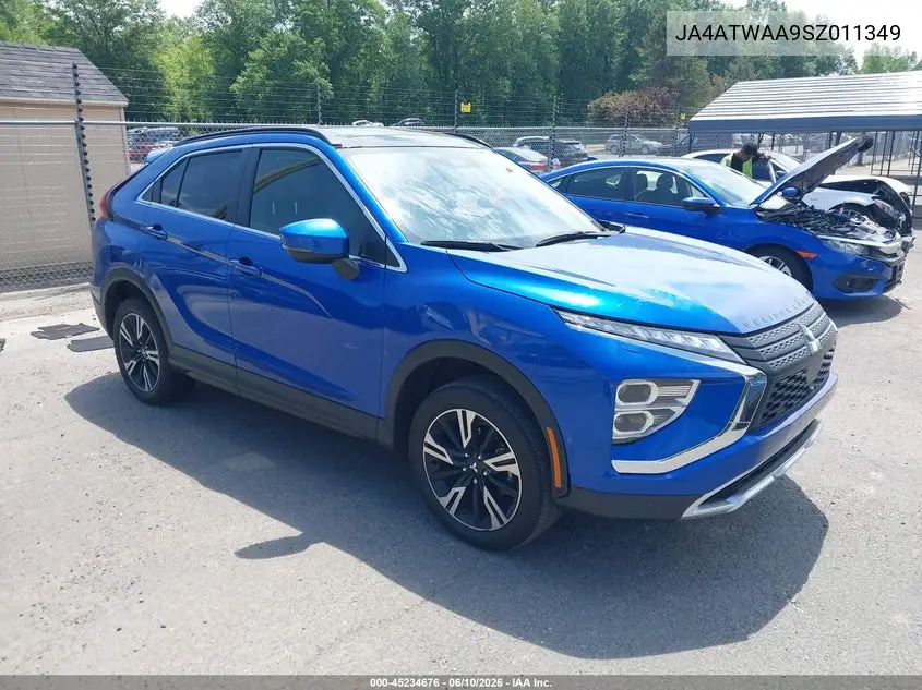 2025 Mitsubishi Eclipse Cross Black Edition S-Awc/Se S-Awc/Sel S-Awc VIN: JA4ATWAA9SZ011349 Lot: 45234676