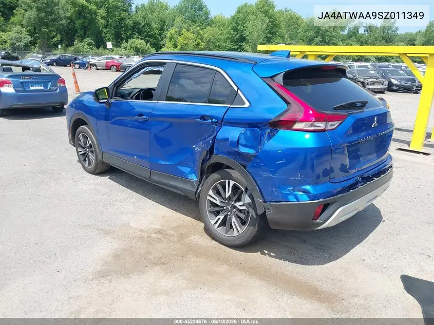 2025 Mitsubishi Eclipse Cross Black Edition S-Awc/Se S-Awc/Sel S-Awc VIN: JA4ATWAA9SZ011349 Lot: 45234676