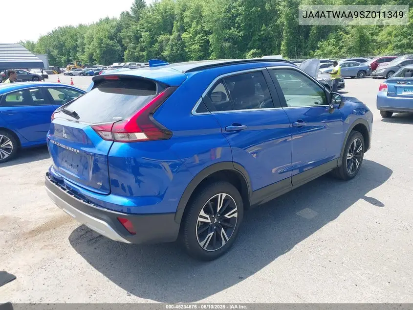 2025 Mitsubishi Eclipse Cross Black Edition S-Awc/Se S-Awc/Sel S-Awc VIN: JA4ATWAA9SZ011349 Lot: 45234676