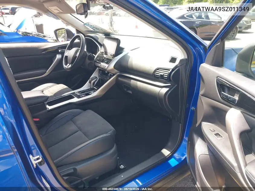 2025 Mitsubishi Eclipse Cross Black Edition S-Awc/Se S-Awc/Sel S-Awc VIN: JA4ATWAA9SZ011349 Lot: 45234676