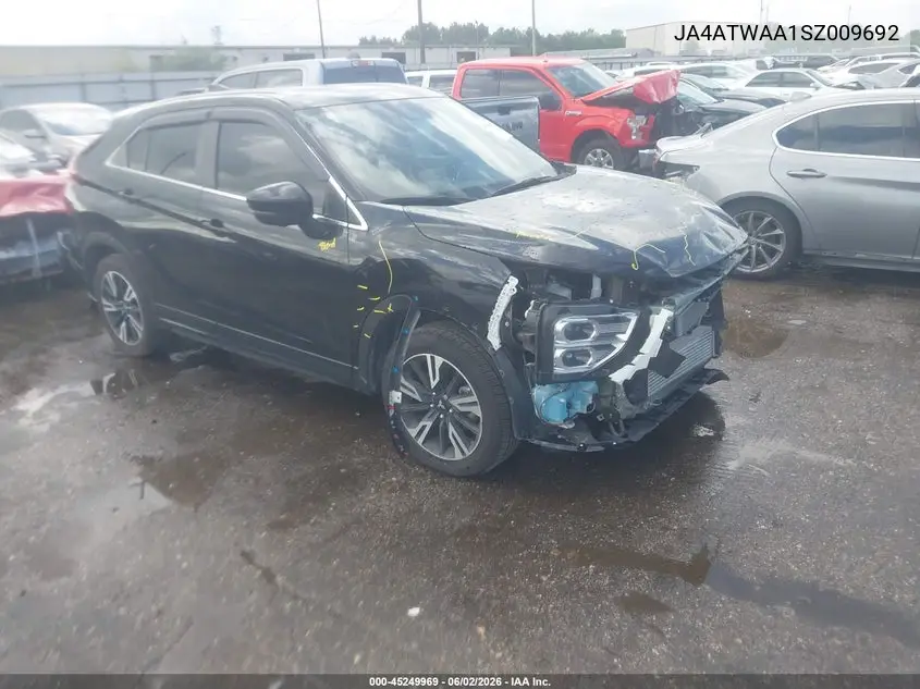 2025 Mitsubishi Eclipse Cross Sel S-Awc VIN: JA4ATWAA1SZ009692 Lot: 45249969