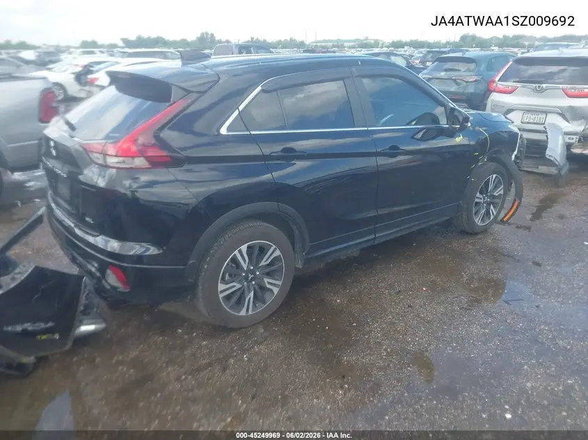 2025 Mitsubishi Eclipse Cross Sel S-Awc VIN: JA4ATWAA1SZ009692 Lot: 45249969
