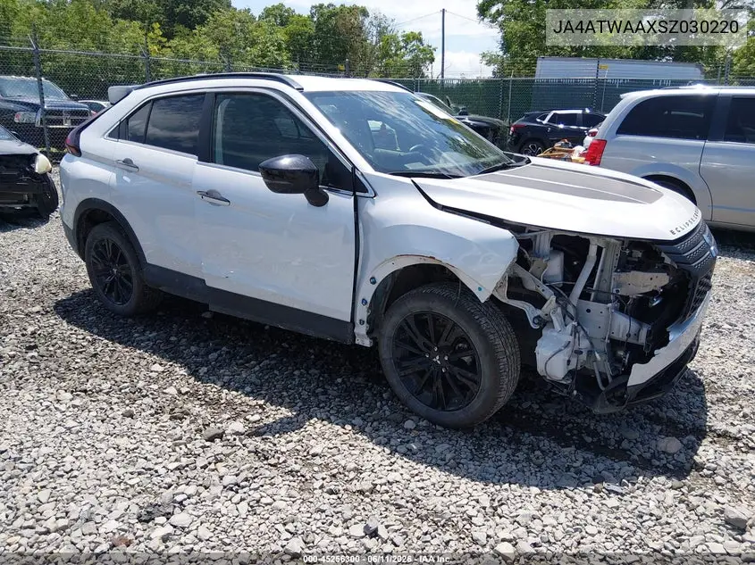 2025 Mitsubishi Eclipse Cross Black Edition S-Awc VIN: JA4ATWAAXSZ030220 Lot: 45256300