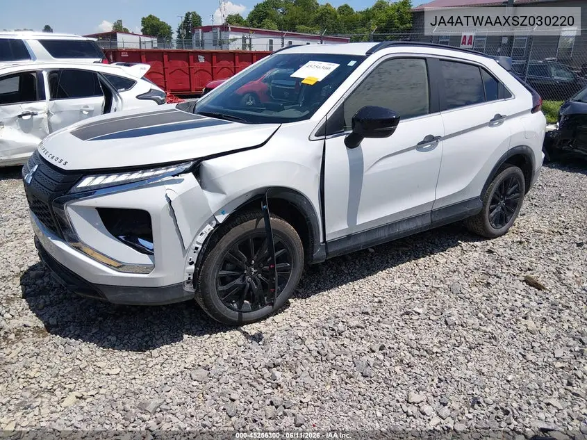 2025 Mitsubishi Eclipse Cross Black Edition S-Awc VIN: JA4ATWAAXSZ030220 Lot: 45256300