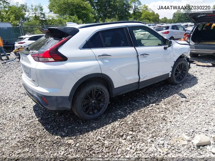2025 Mitsubishi Eclipse Cross Black Edition S-Awc VIN: JA4ATWAAXSZ030220 Lot: 45256300