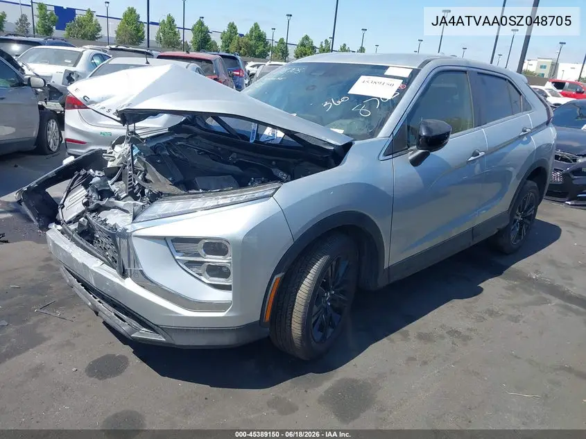 2025 Mitsubishi Eclipse Cross Le S-Awc VIN: JA4ATVAA0SZ048705 Lot: 45389150
