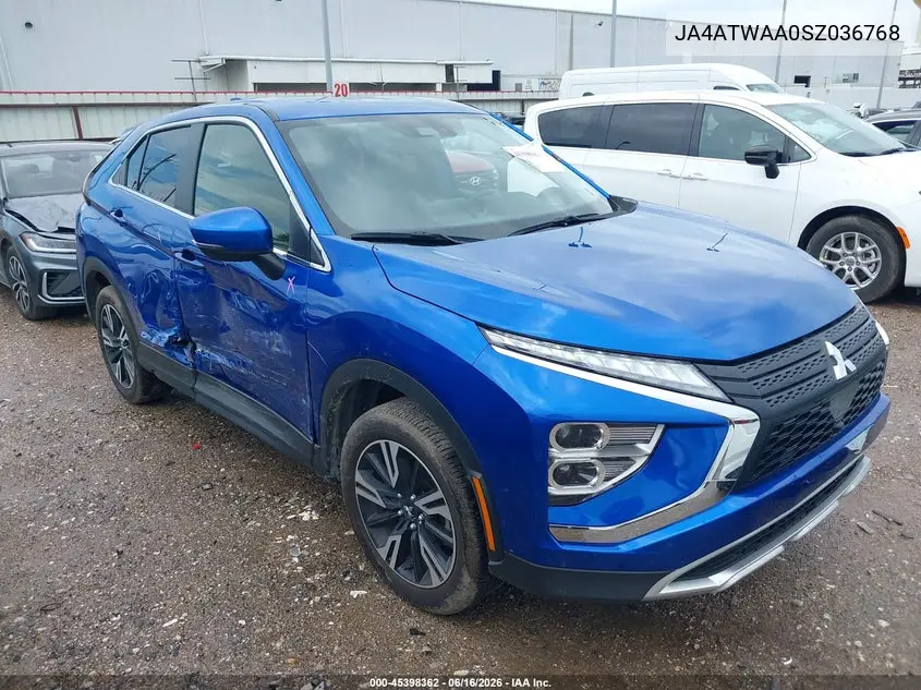2025 Mitsubishi Eclipse Cross Black Edition S-Awc/Se S-Awc/Sel S-Awc VIN: JA4ATWAA0SZ036768 Lot: 45398362