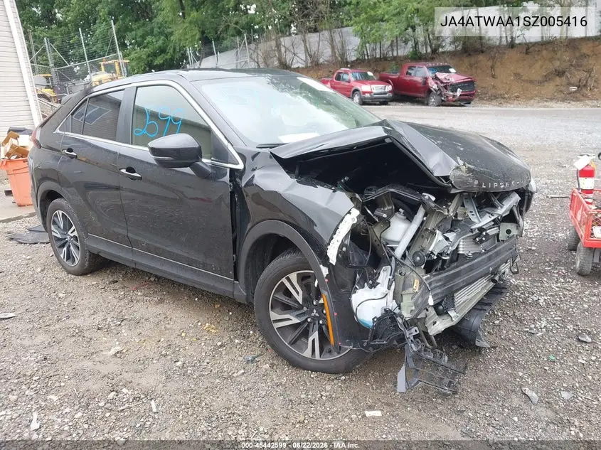 2025 Mitsubishi Eclipse Cross Se S-Awc VIN: JA4ATWAA1SZ005416 Lot: 45442599