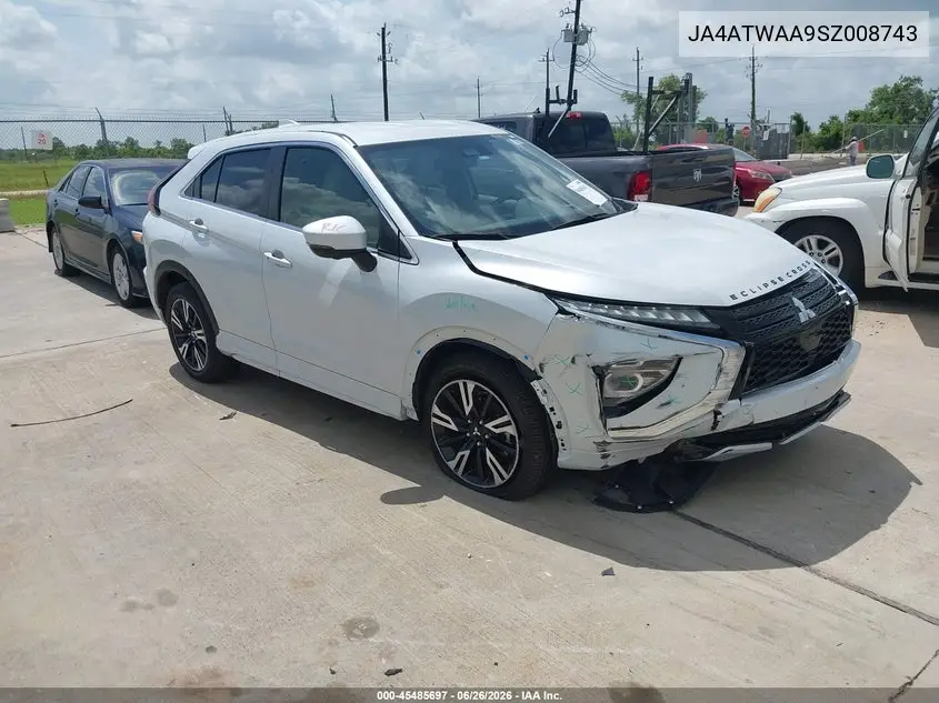 2025 Mitsubishi Eclipse Cross Sel S-Awc VIN: JA4ATWAA9SZ008743 Lot: 45485697