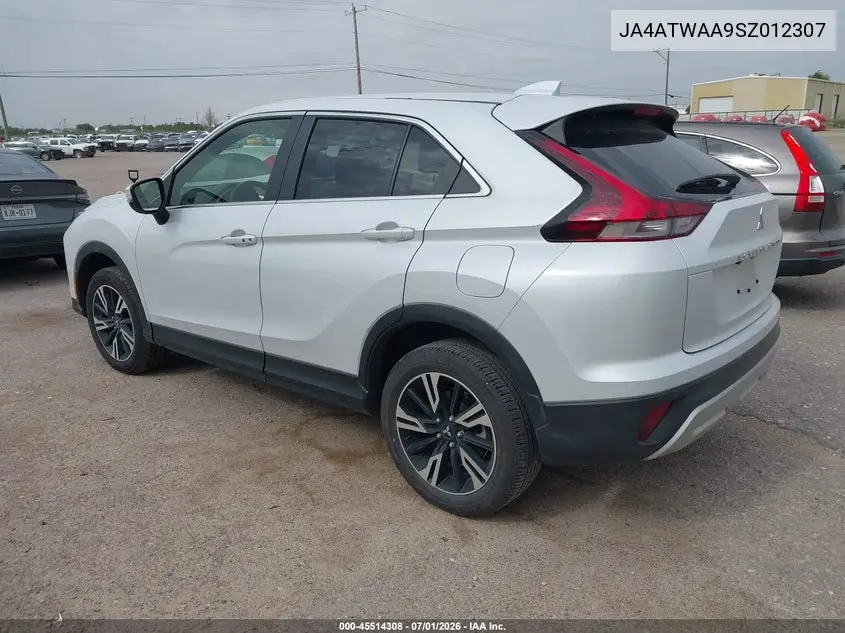 2025 Mitsubishi Eclipse Cross Black Edition S-Awc/Se S-Awc/Sel S-Awc VIN: JA4ATWAA9SZ012307 Lot: 45514308