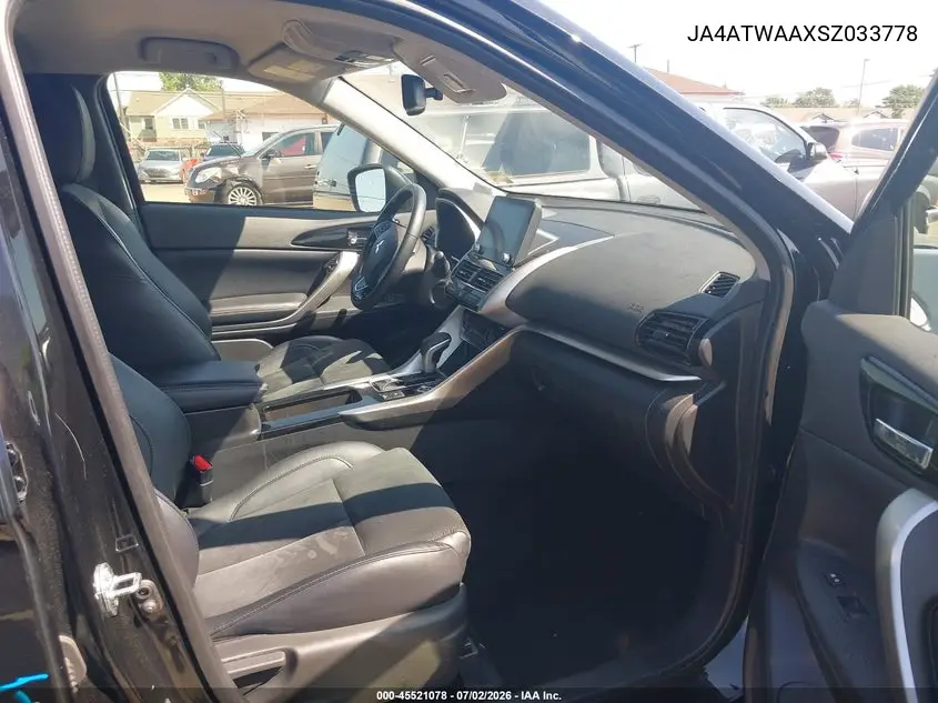 2025 Mitsubishi Eclipse Cross Black Edition S-Awc/Se S-Awc/Sel S-Awc VIN: JA4ATWAAXSZ033778 Lot: 45521078