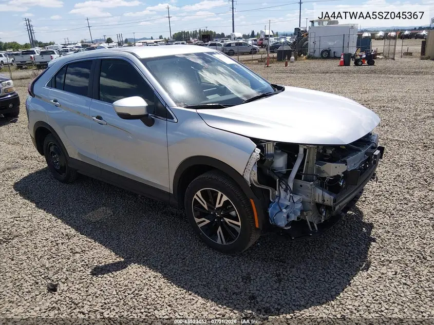 2025 Mitsubishi Eclipse Cross Black Edition S-Awc/Se S-Awc/Sel S-Awc VIN: JA4ATWAA5SZ045367 Lot: 45523452