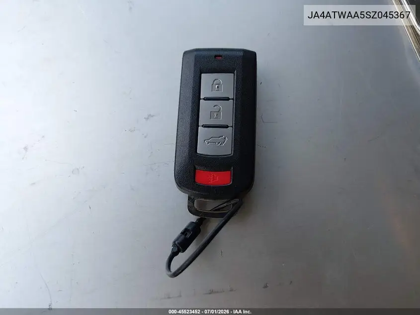 2025 Mitsubishi Eclipse Cross Black Edition S-Awc/Se S-Awc/Sel S-Awc VIN: JA4ATWAA5SZ045367 Lot: 45523452