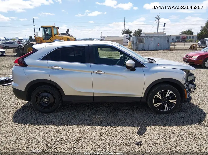 2025 Mitsubishi Eclipse Cross Black Edition S-Awc/Se S-Awc/Sel S-Awc VIN: JA4ATWAA5SZ045367 Lot: 45523452