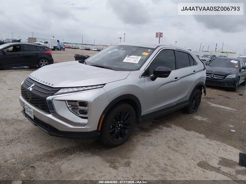 2025 Mitsubishi Eclipse Cross Le S-Awc/Ralliart S-Awc VIN: JA4ATVAA0SZ006793 Lot: 45648392