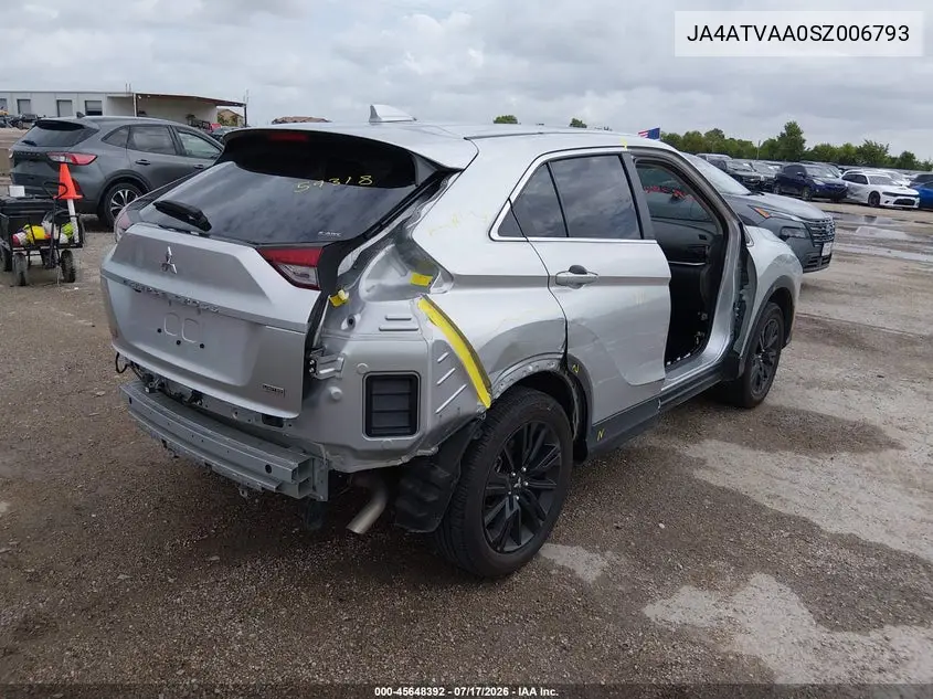 2025 Mitsubishi Eclipse Cross Le S-Awc/Ralliart S-Awc VIN: JA4ATVAA0SZ006793 Lot: 45648392