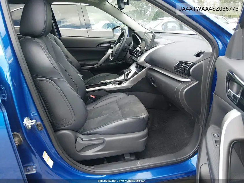 2025 Mitsubishi Eclipse Cross Black Edition S-Awc/Se S-Awc/Sel S-Awc VIN: JA4ATWAA4SZ036773 Lot: 45667465