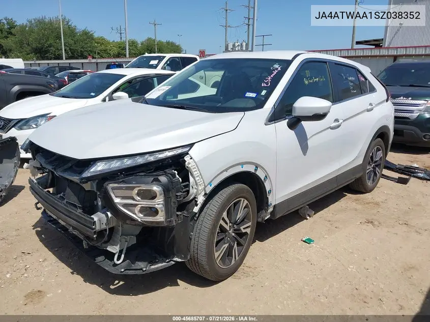 2025 Mitsubishi Eclipse Cross Black Edition S-Awc/Se S-Awc/Sel S-Awc VIN: JA4ATWAA1SZ038352 Lot: 45685707