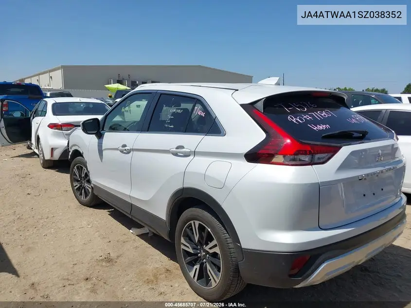 2025 Mitsubishi Eclipse Cross Black Edition S-Awc/Se S-Awc/Sel S-Awc VIN: JA4ATWAA1SZ038352 Lot: 45685707