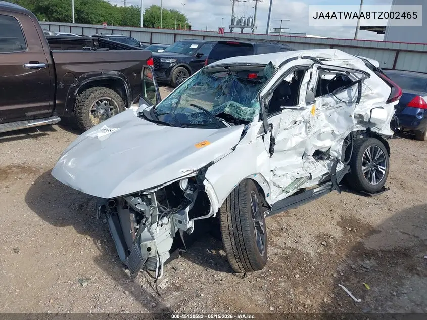 2026 Mitsubishi Eclipse Cross Black Edition S-Awc/Se S-Awc/Sel S-Awc VIN: JA4ATWAA8TZ002465 Lot: 45130583