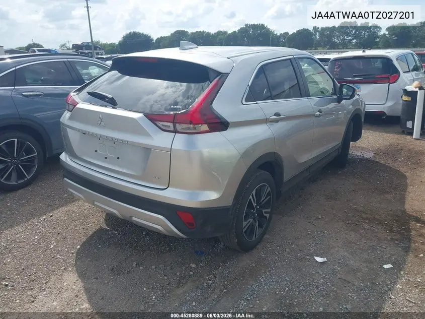 2026 Mitsubishi Eclipse Cross Black Edition S-Awc/Se S-Awc/Sel S-Awc VIN: JA4ATWAA0TZ027201 Lot: 45280889