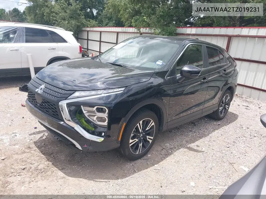 2026 Mitsubishi Eclipse Cross Black Edition S-Awc/Se S-Awc/Sel S-Awc VIN: JA4ATWAA2TZ019231 Lot: 45354664