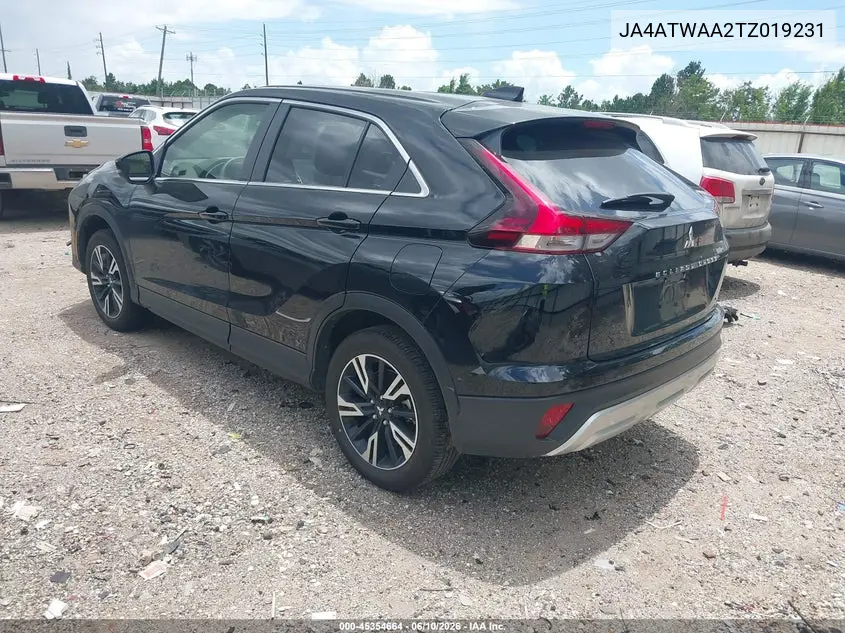 2026 Mitsubishi Eclipse Cross Black Edition S-Awc/Se S-Awc/Sel S-Awc VIN: JA4ATWAA2TZ019231 Lot: 45354664