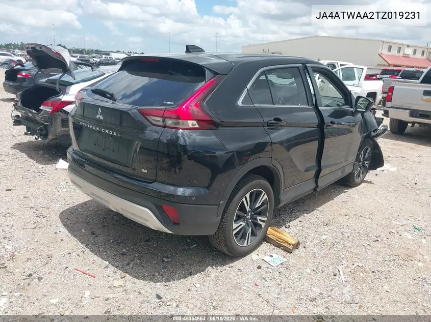 2026 Mitsubishi Eclipse Cross Black Edition S-Awc/Se S-Awc/Sel S-Awc VIN: JA4ATWAA2TZ019231 Lot: 45354664