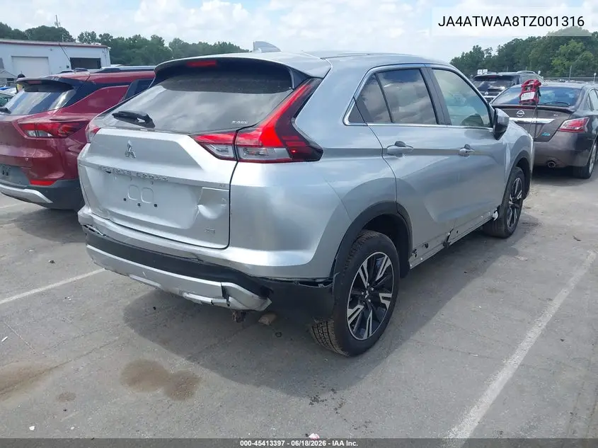 2026 Mitsubishi Eclipse Cross Black Edition S-Awc/Se S-Awc/Sel S-Awc VIN: JA4ATWAA8TZ001316 Lot: 45413397