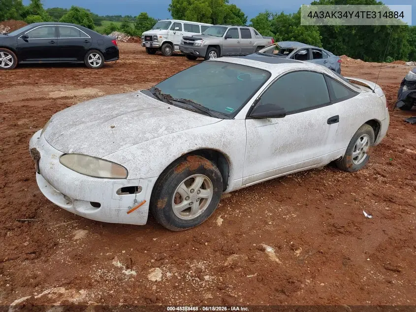 1996 Mitsubishi Eclipse Rs VIN: 4A3AK34Y4TE314884 Lot: 45388468