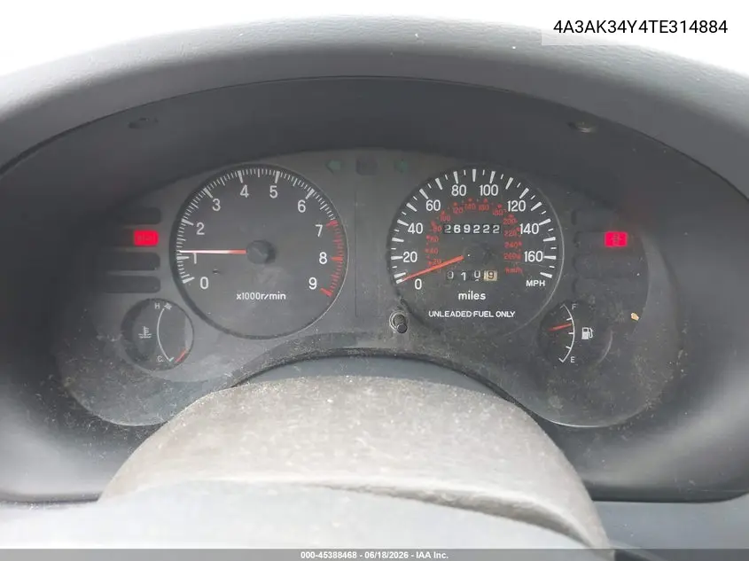 1996 Mitsubishi Eclipse Rs VIN: 4A3AK34Y4TE314884 Lot: 45388468