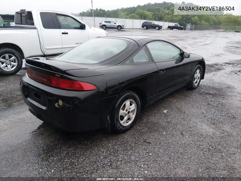 1997 Mitsubishi Eclipse Rs VIN: 4A3AK34Y2VE186504 Lot: 45377401