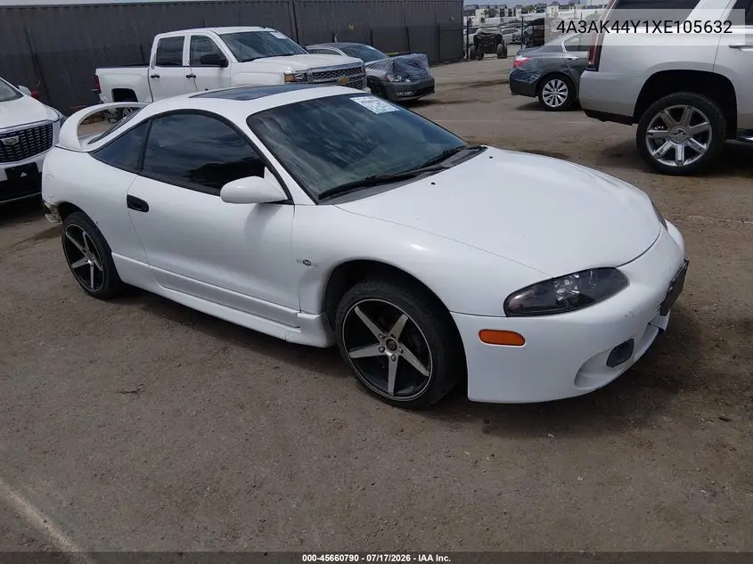 1999 Mitsubishi Eclipse Gs VIN: 4A3AK44Y1XE105632 Lot: 45660790