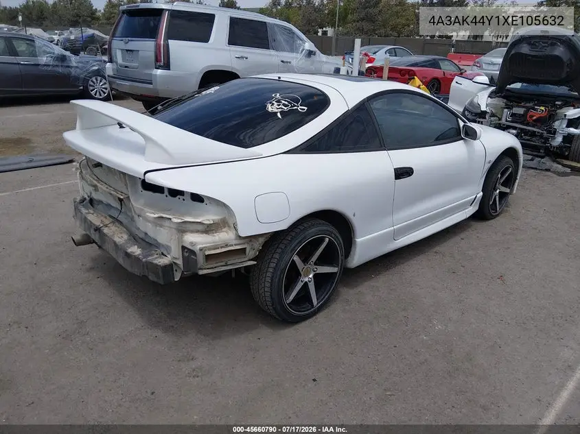 1999 Mitsubishi Eclipse Gs VIN: 4A3AK44Y1XE105632 Lot: 45660790