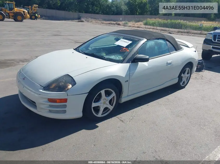2001 Mitsubishi Eclipse Spyder Gt VIN: 4A3AE55H31E004496 Lot: 45390864